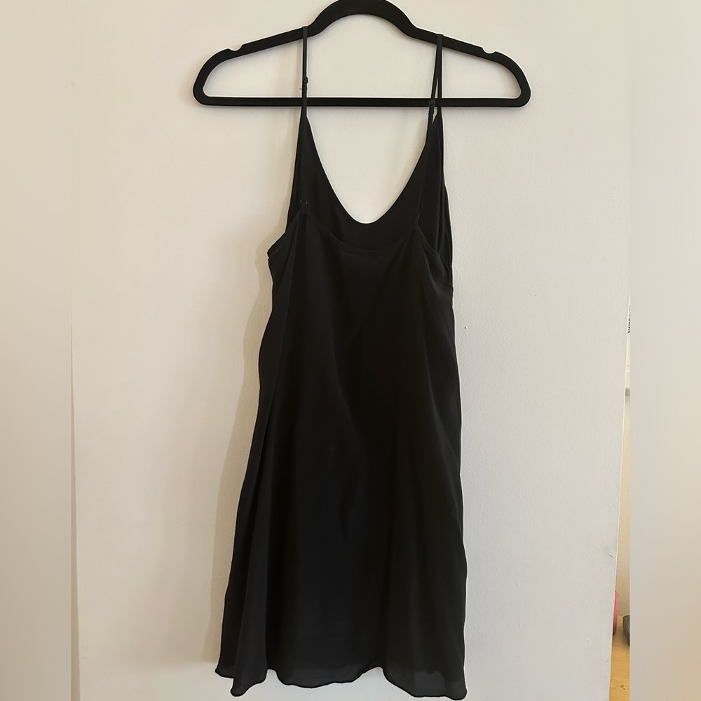 Black slip dress